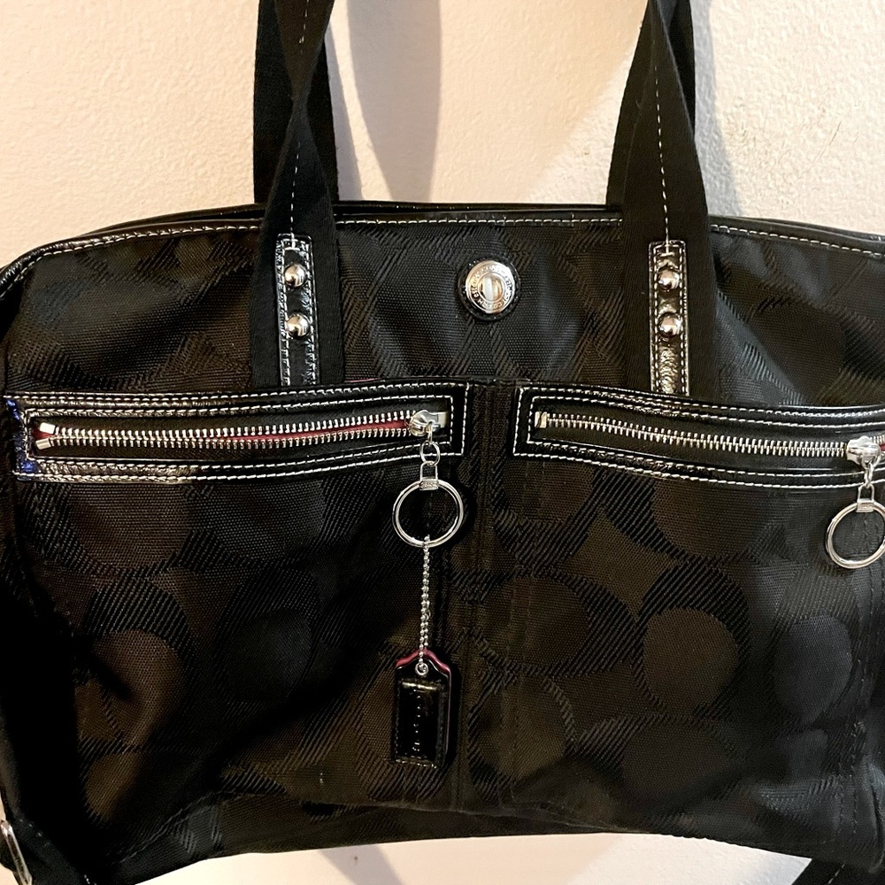 Coach XL Travel Tote Diaper Bag Signature C Logo